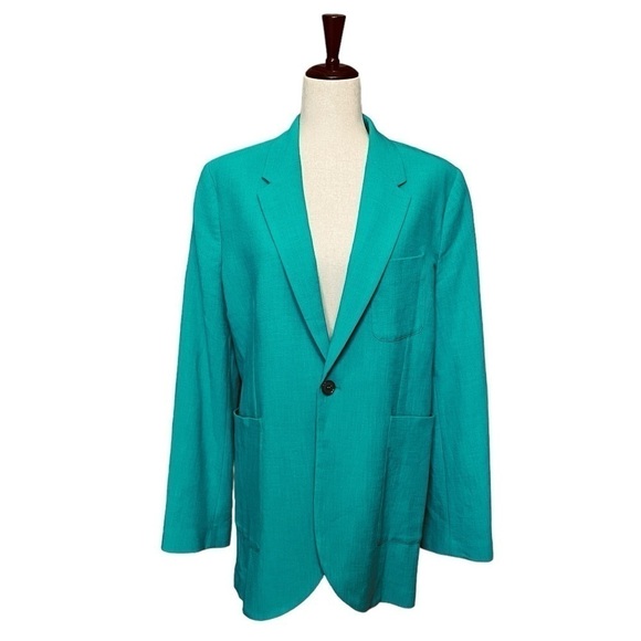 BAUM UND PFERDGARTEN Women’s Bristol One Button Blazer. Teal Blue Size 40 #1288 - Picture 5 of 11